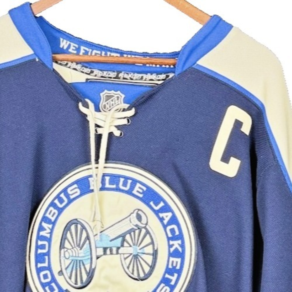 Reebok Columbus Blue Jackets Rick Nash 61 Jersey Mens 50 Alternate Sewn Made in